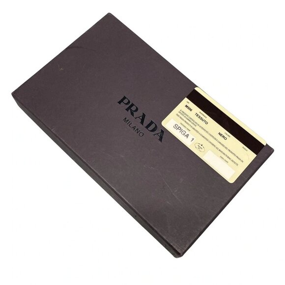 Auth PRADA - M506 Black Nylon Long Wallet - Picture 11 of 12